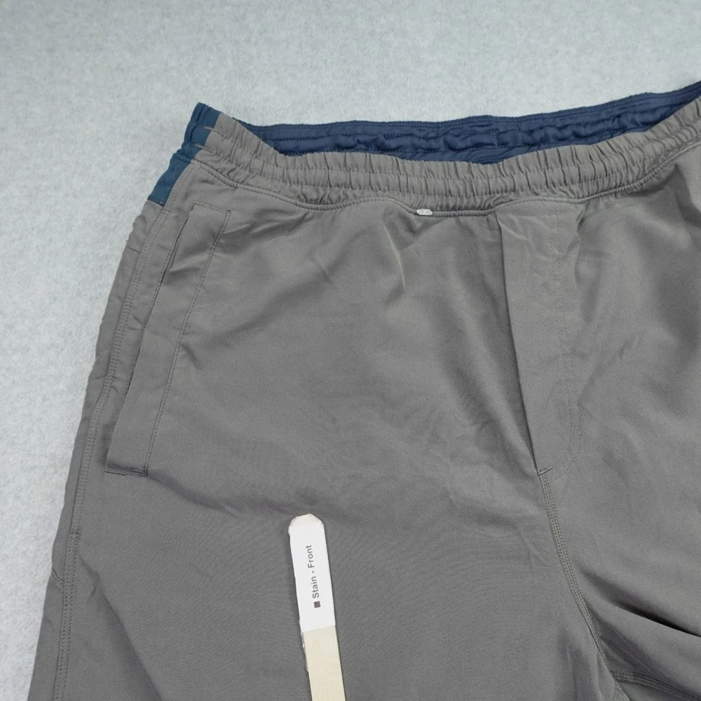 Birddogs Shorts Mens XL Long Gray Boomstick Athletic Lined Activewear Gym